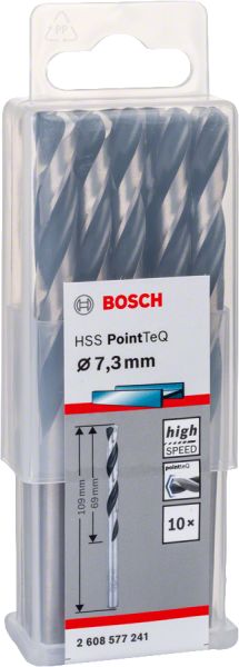 Bosch - HSS-PointeQ Metal Matkap Ucu 7,3 mm 10'lu 2608577241