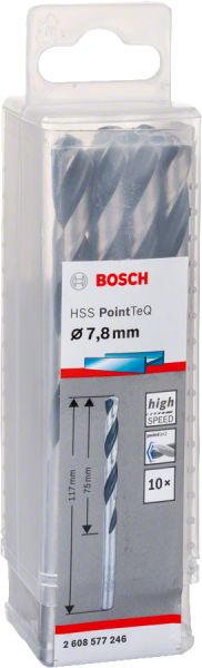 Bosch - HSS-PointeQ Metal Matkap Ucu 7,8 mm 10'lu 2608577246