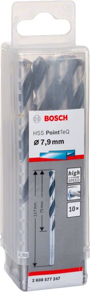 Bosch - HSS-PointeQ Metal Matkap Ucu 7,9 mm 10'lu 2608577247