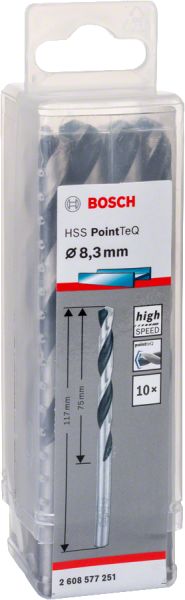 Bosch - HSS-PointeQ Metal Matkap Ucu 8,3 mm 10'lu 2608577251