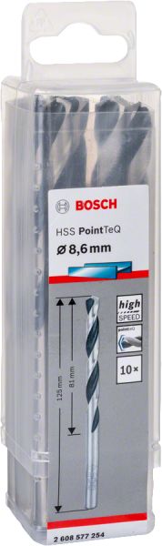 Bosch - HSS-PointeQ Metal Matkap Ucu 8,6 mm 10'lu 2608577254