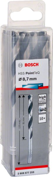 Bosch - HSS-PointeQ Metal Matkap Ucu 8,7 mm 10'lu 2608577255