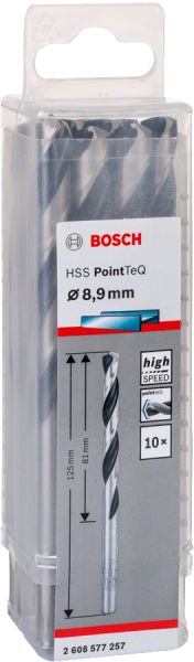 Bosch - HSS-PointeQ Metal Matkap Ucu 8,9 mm 10'lu 2608577257