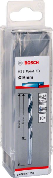 Bosch - HSS-PointeQ Metal Matkap Ucu 9,0 mm 10'lu 2608577258