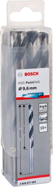 Bosch - HSS-PointeQ Metal Matkap Ucu 9,6 mm 10'lu 2608577264