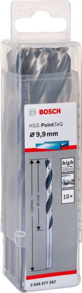 Bosch - HSS-PointeQ Metal Matkap Ucu 9,9 mm 10'lu 2608577267