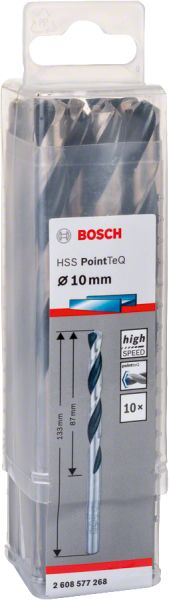 Bosch - HSS-PointeQ Metal Matkap Ucu 10,0 mm 10'lu 2608577268