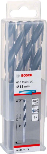 Bosch - HSS-PointeQ Metal Matkap Ucu 11,0 mm 5'li 2608577278