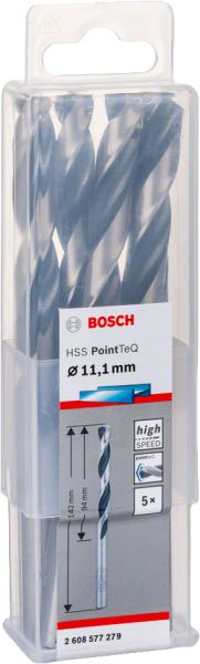 Bosch - HSS-PointeQ Metal Matkap Ucu 11,1 mm 5'li 2608577279