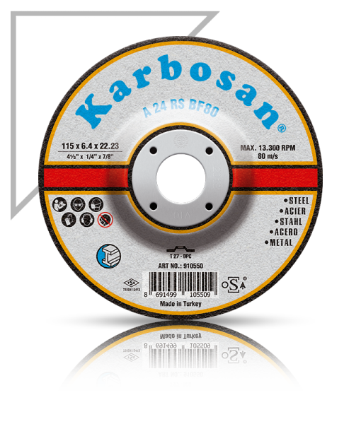 KARBOSAN/125x6.4x22.23/TAŞLAMA TAŞI