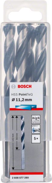 Bosch - HSS-PointeQ Metal Matkap Ucu 11,2 mm 5'li 2608577280