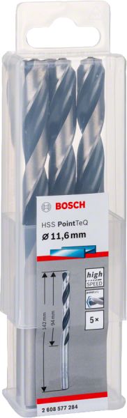 Bosch - HSS-PointeQ Metal Matkap Ucu 11,6 mm 5'li 2608577284