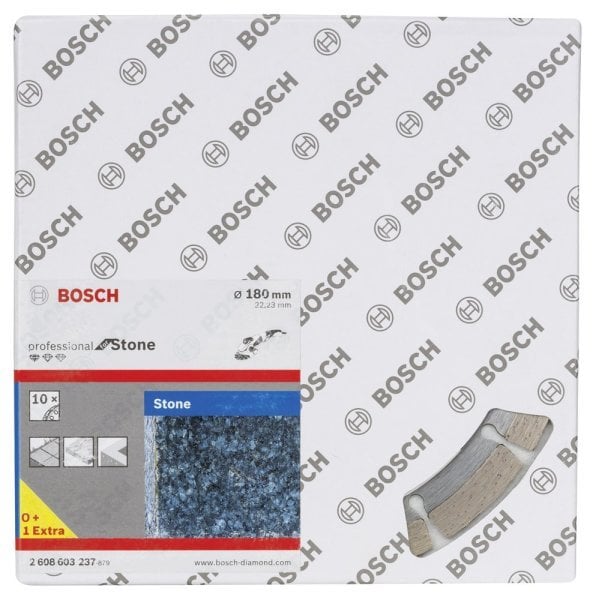Bosch - Standard Seri Taş İçin, 9+1 Elmas Kesme Diski Set 180 mm 2608603237