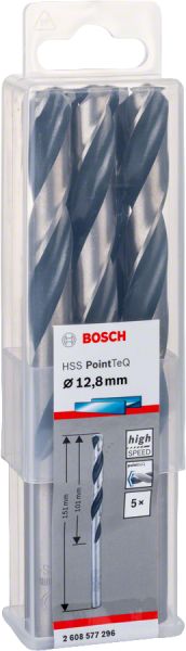 Bosch - HSS-PointeQ Metal Matkap Ucu 12,8 mm 5'li 2608577296