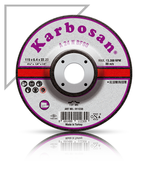 KARBOSAN/125x6.4x22.23/ALÜMİNYUM TAŞLAMA TAŞI