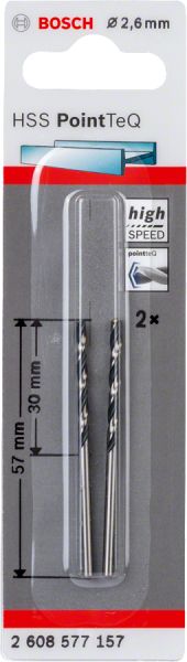 Bosch - HSS-PointeQ Metal Matkap Ucu 2,6 mm 2'li 2608577157