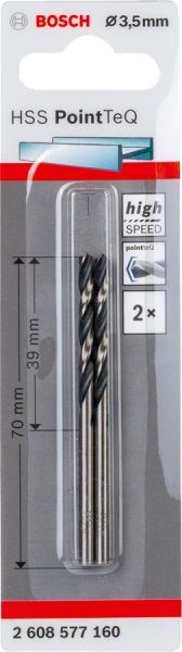 Bosch - HSS-PointeQ Metal Matkap Ucu 3,5 mm 2'li 2608577160