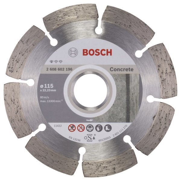 Bosch - Standard Seri Beton İçin Elmas Kesme Diski 115 mm 2608602196
