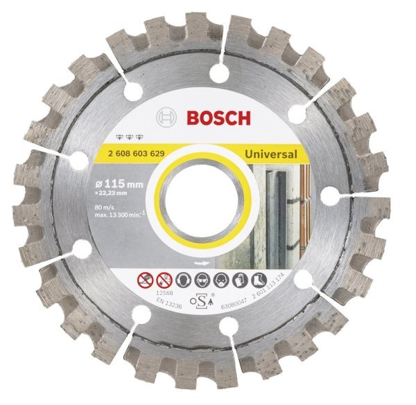 Bosch - Best Serisi Genel Yapı Malzemeleri ve Metal İçin Elmas Kesme Diski 115 mm 2608603629