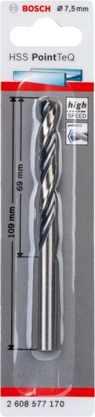 Bosch - HSS-PointeQ Metal Matkap Ucu 7,5 mm 2608577170