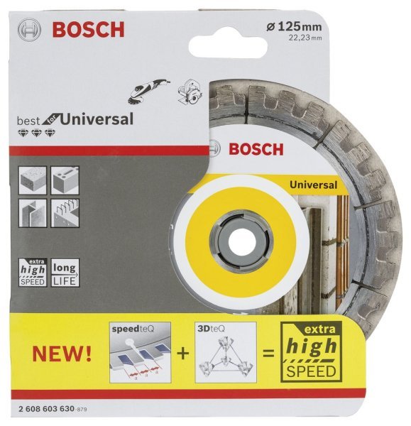 Bosch - Best Serisi Genel Yapı Malzemeleri ve Metal İçin Elmas Kesme Diski 125 mm 2608603630