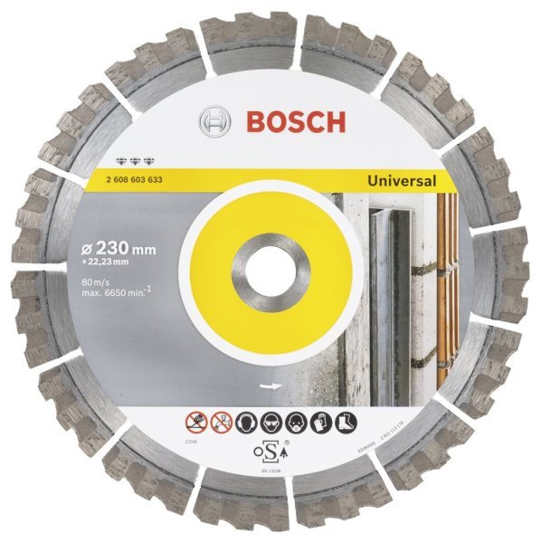 Bosch - Best Serisi Genel Yapı Malzemeleri ve Metal İçin Elmas Kesme Diski 230 mm 2608603633