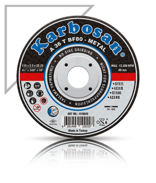 KARBOSAN/100x2.5x16/METAL KESME TAŞI