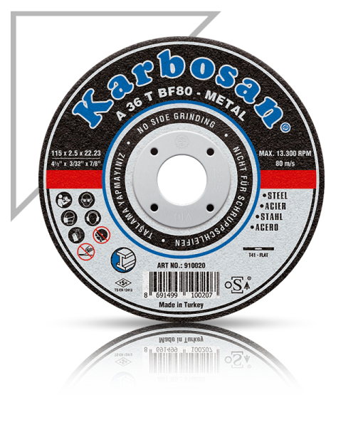 KARBOSAN/125x3.0x22.23/METAL KESME TAŞI