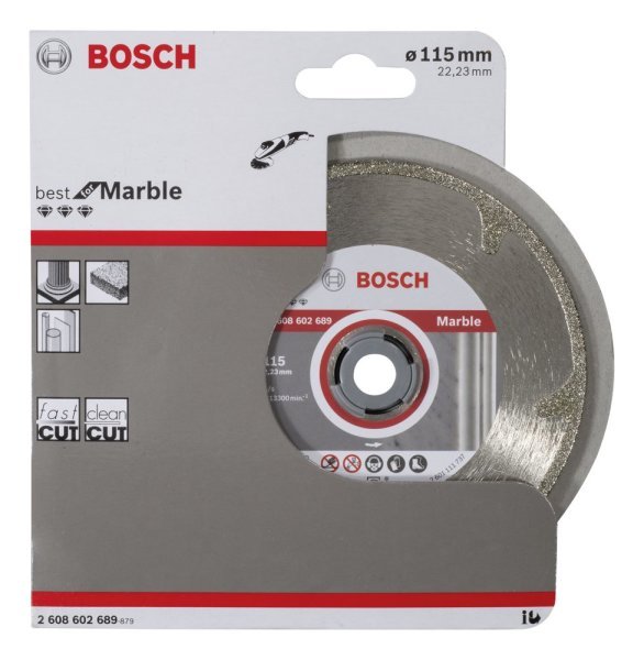 Bosch - Best Serisi Mermer İçin Elmas Kesme Diski 115 mm 2608602689