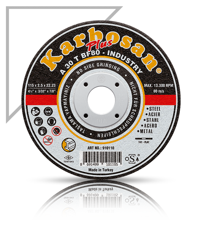 KARBOSAN/125x2.5x22.23/ ENDÜSTRİYEL METAL PLUS KESME DİSKİ