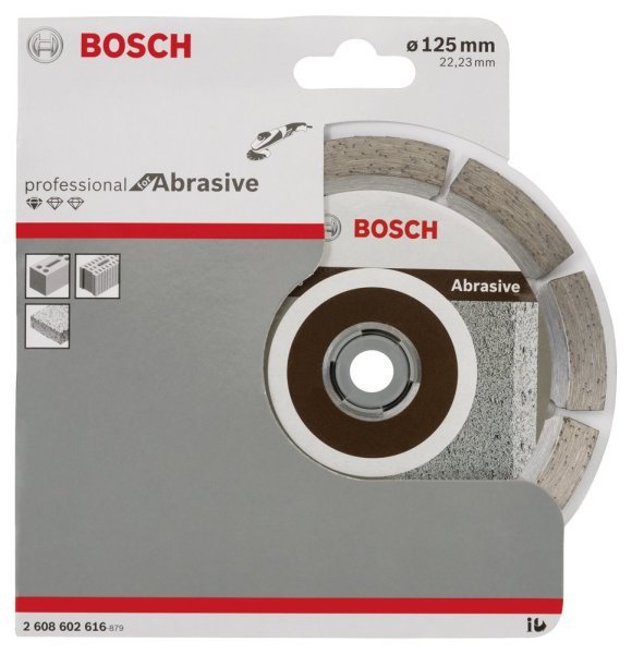 Bosch - Standard Seri Aşındırıcı Malzemeler İçin Elmas Kesme Diski 125 mm 2608602616