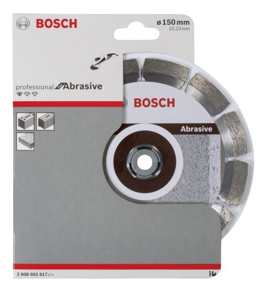 Bosch - Standard Seri Aşındırıcı Malzemeler İçin Elmas Kesme Diski 150 mm 2608602617