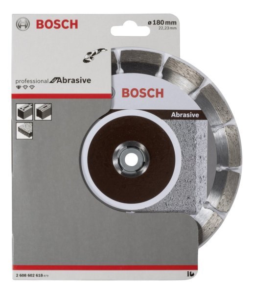 Bosch - Standard Seri Aşındırıcı Malzemeler İçin Elmas Kesme Diski 180 mm 2608602618