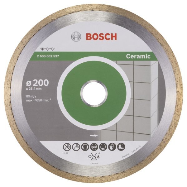 Bosch - Standard Seri Seramik İçin Elmas Kesme Diski 200 mm 2608602537
