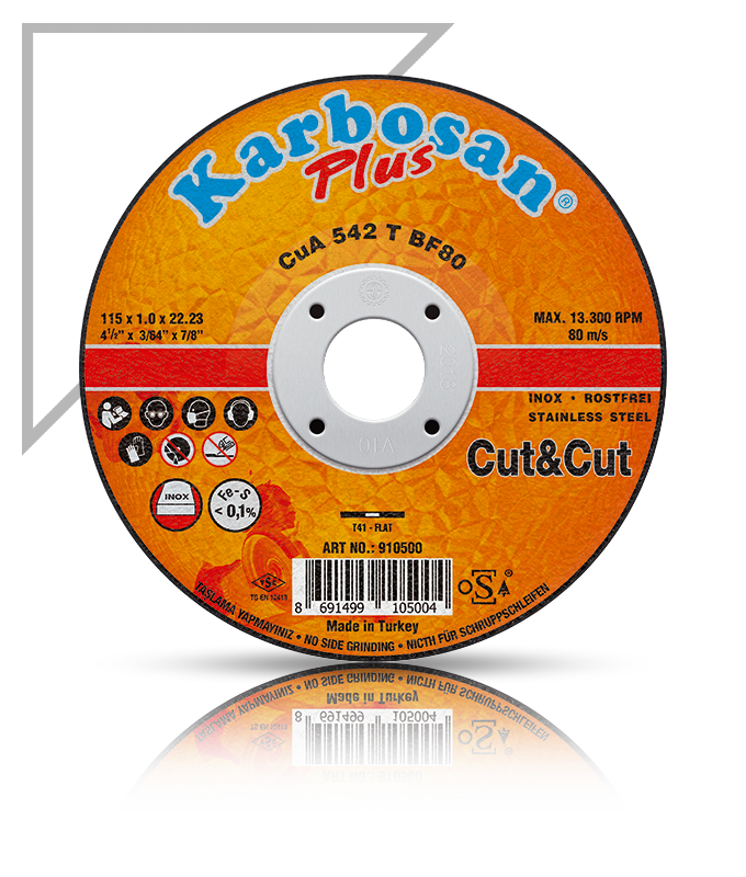 KARBOSAN/125x1.6x22.23/Cut & Cut Plus İnce Kesme Diskleri