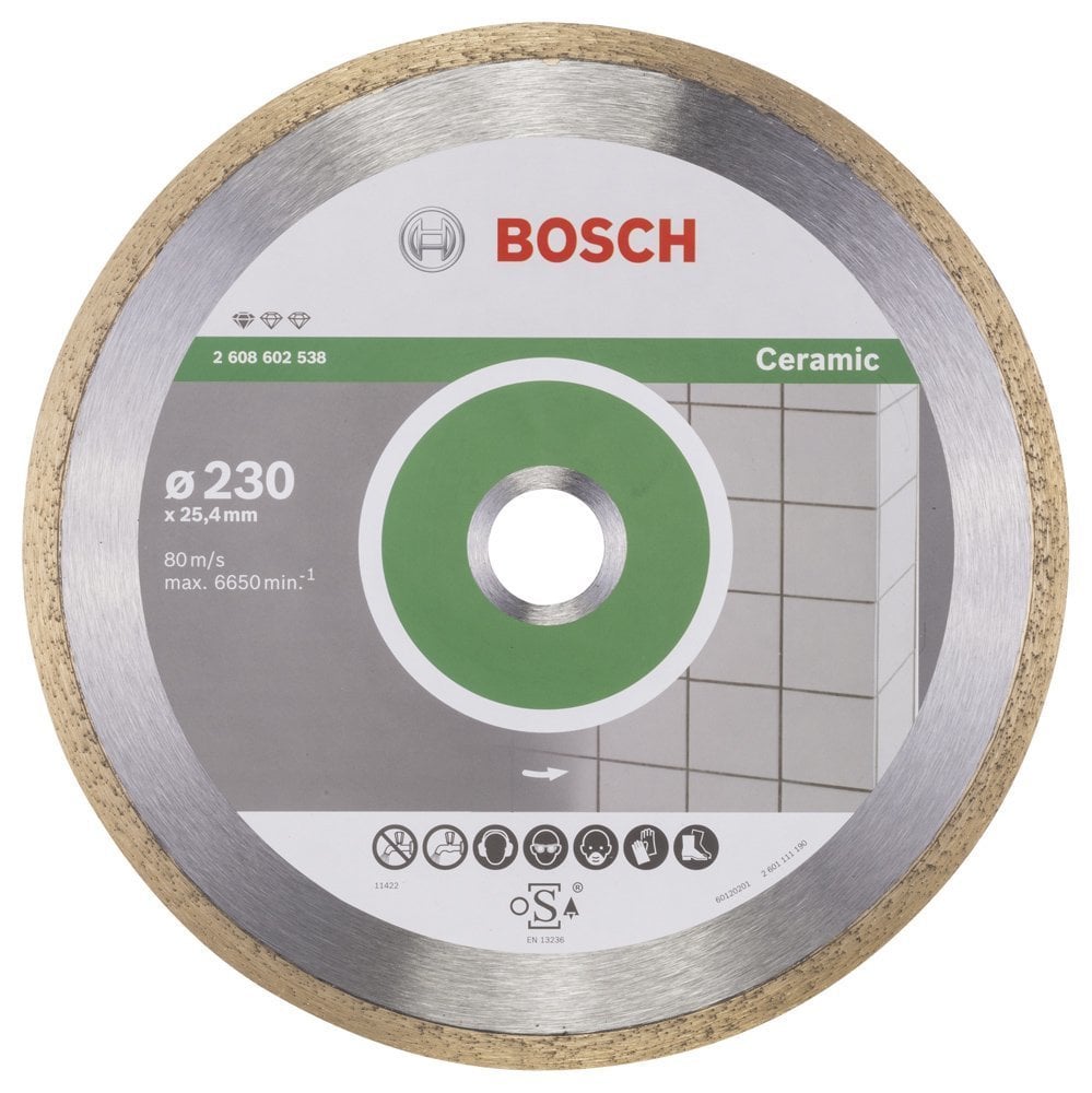 Bosch - Standard Seri Seramik İçin Elmas Kesme Diski 230 mm 2608602538