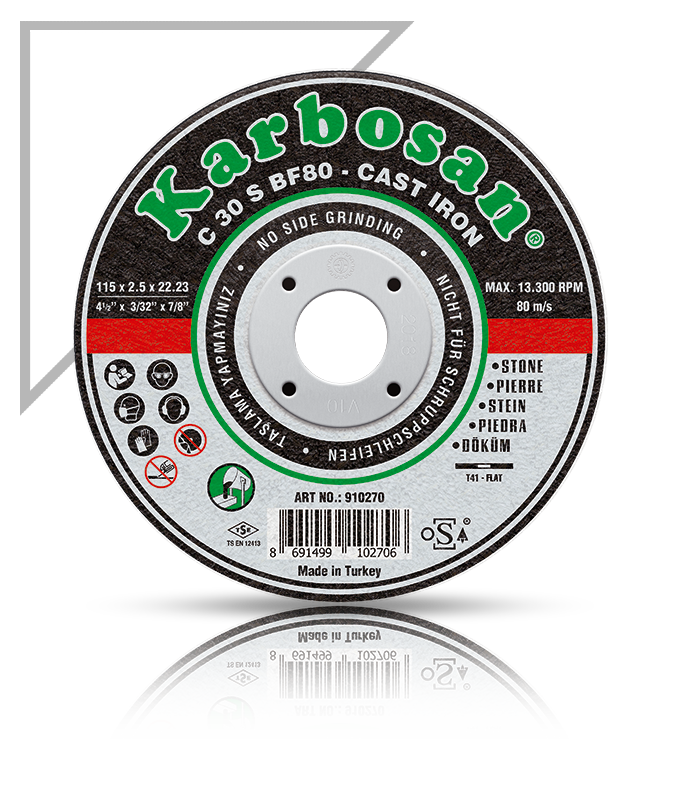 KARBOSAN/115x2.5x22.23/Döküm Kesme Diskleri