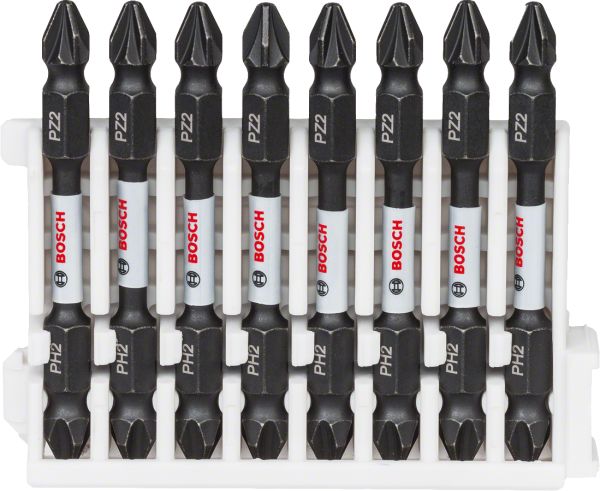 Bosch - Impact Control Serisi Çift Taraflı Vidalama Ucu 8'li PH2 PZ2 *65mm 2608522333