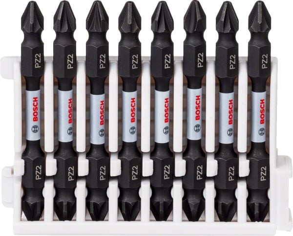 Bosch - Impact Control Serisi Çift Taraflı Vidalama Ucu 8'li PZ2 *65mm 2608522338