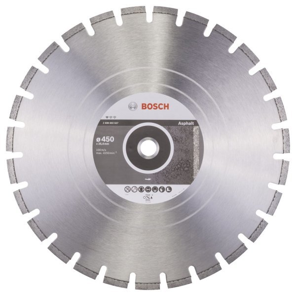 Bosch - Standard Seri Asfalt İçin Elmas Kesme Diski 450 mm 2608602627