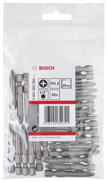 Bosch - Extra Hard Serisi Vidalama Ucu PH2*49 mm 25'li 2607002503
