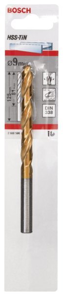 Bosch - HSS-TiN Metal Matkap Ucu 9*125 mm 2608596741