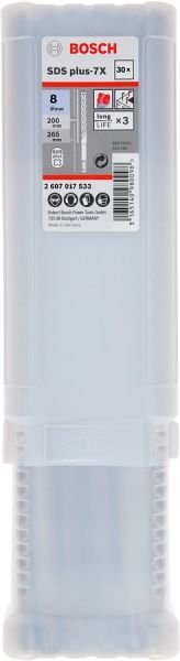 Bosch - SDS-Plus-7X Serisi Kırıcı Delici Matkap Ucu 8*265 mm 30'lu 2607017533