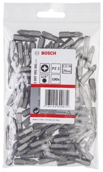 Bosch - Extra Hard Serisi Vidalama Ucu PZ 2*25 mm 100'lü 2607001561