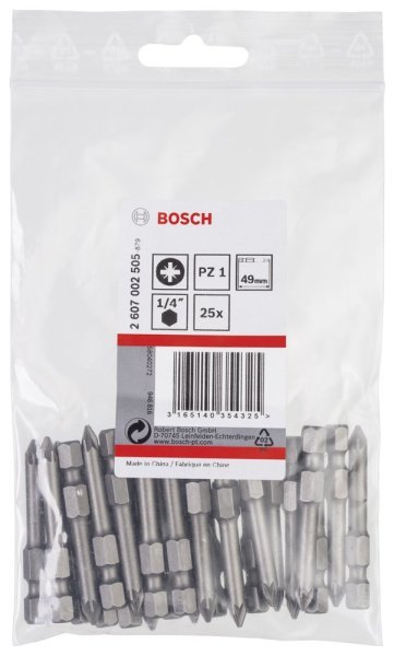 Bosch - Extra Hard Serisi Vidalama Ucu PZ 1*49 mm 25'li 2607002505