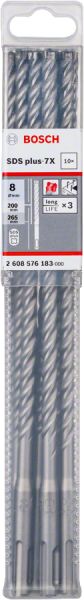 Bosch - SDS-Plus-7X Serisi Kırıcı Delici Matkap Ucu 8*265 mm 10'lu 2608576183