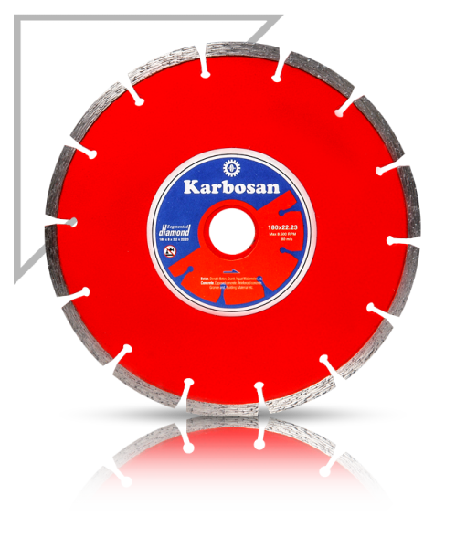 KARBOSAN/180x2.2x22.23/SEGMANLI ELMAS KESİCİ