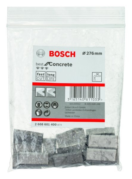 Bosch - Best Serisi Elmas Sulu Karot Uç Segmanı 276 mm İçin 17 Parça 2608601400