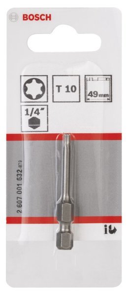 Bosch - Extra Hard Serisi Vidalama Ucu T10*49 mm 1'li 2607001632