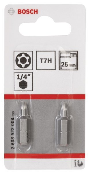 Bosch - Extra Hard Serisi Security-Torx® Vidalama Ucu T7H*25 mm 2'li 2608522006